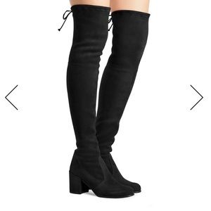 Stuart Weitzman Tieland Black Suede boots